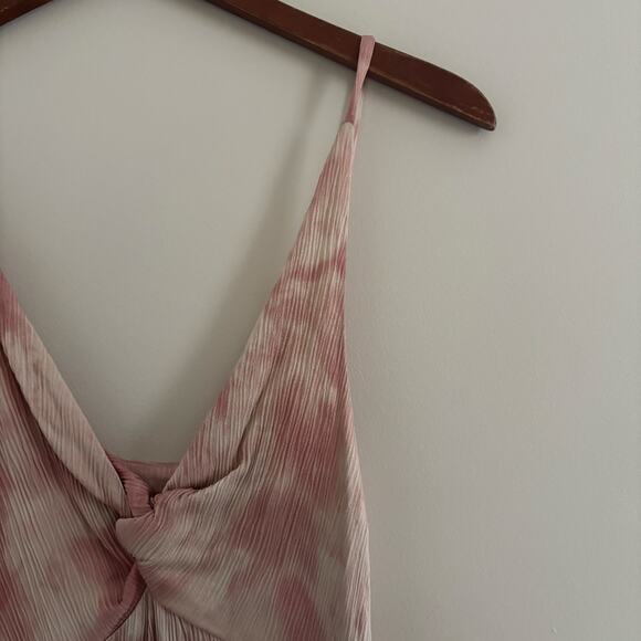 Zara Pink Tie Dye Knot Slip Dress Sz M - Picture 6 of 9